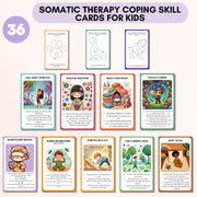 Somatic Therapy Coping Skill Cards for Kids