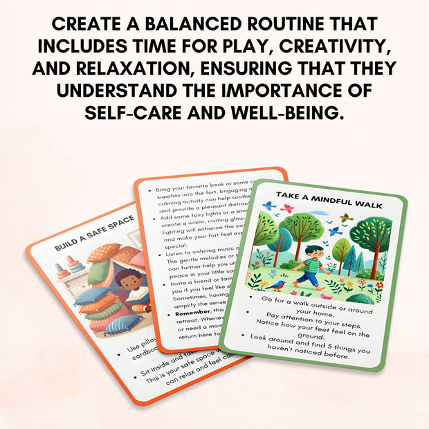 Somatic Therapy Coping Skill Cards for Kids