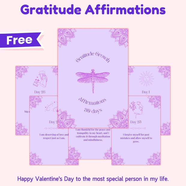 30 Days of Gratitude Affirmation Cards - HerbaleBook™