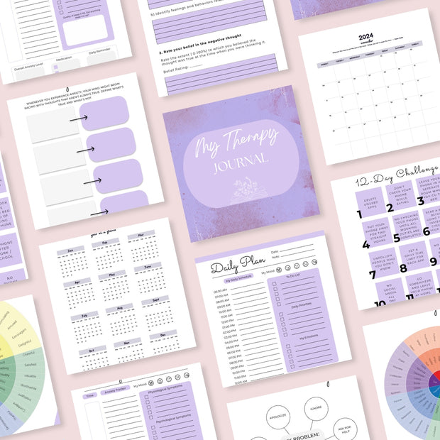 Therapy Journal & 2024 Digital Planner