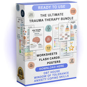 The Ultimate Trauma Bundle | Worksheets - Flash Cards - Posters