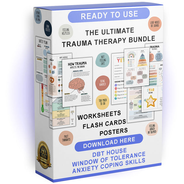 The Ultimate Trauma Bundle | Worksheets - Flash Cards - Posters - HerbaleBook™