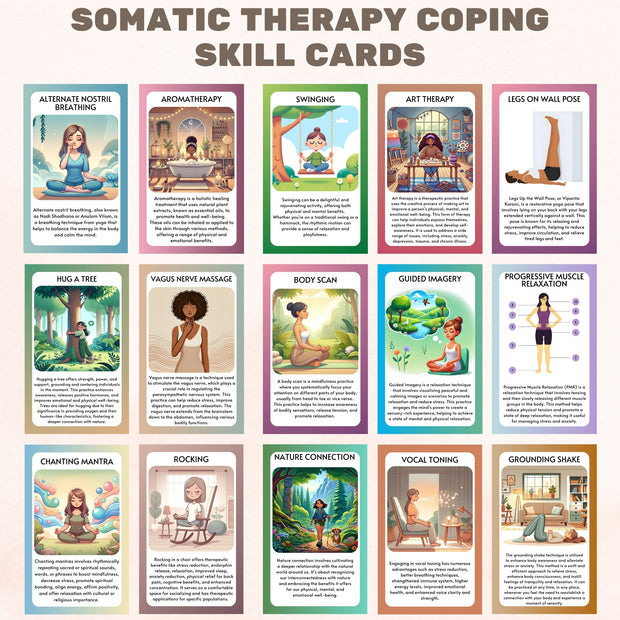 Somatic Therapy Coping Skill Cards