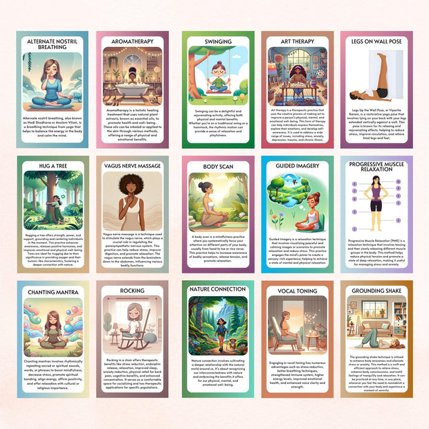 Somatic Therapy Coping Skill Cards - HoriaKadi